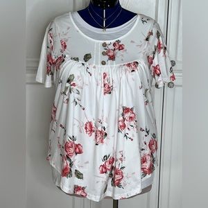 Plus Size Womens Tunic Tops To Wear With Leggings Summer Short Sleeve XXL